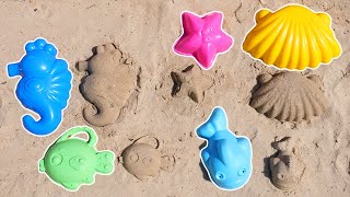 Giochiamo al mare con la sabbia e impariamo a contare! Video per bambini piccoli in italiano