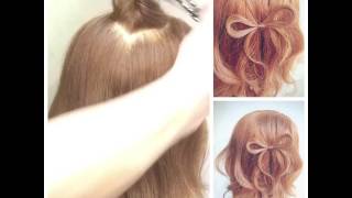 ヘアアレンジ9リボンの作り方