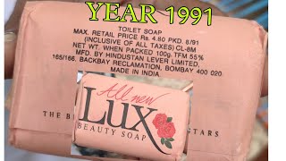 1991 old soap ! nirma, lux, lifebouy