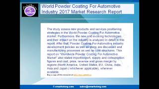 Powder Coating For Automotive Market Overview 2017 Company Basic Information, Manufacturing Base a