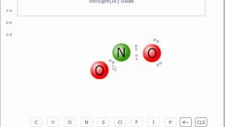 The Lewis structure of nitrogen(IV) oxide