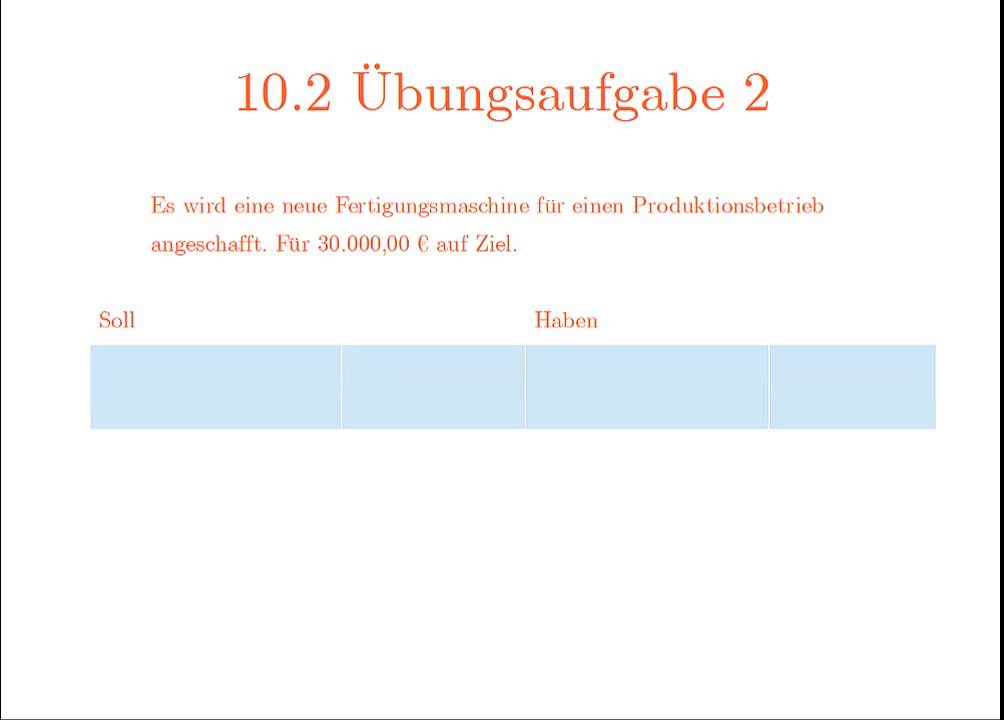 Kaufleute Lernen Leicht Buchhaltung 10 Übungsaufgaben Umgang Mit ...