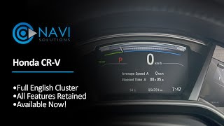 Honda CR-V Japanese to English Dash Instrument Cluster Conversion