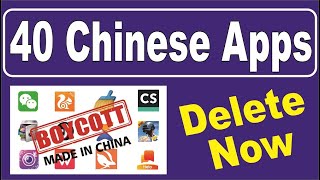 Top 40 chinese Apps in india | chinese Apps list | Boycott chinese Apps list