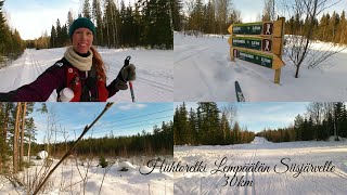 Hiihtäen Lempäälän Siisjärvelle.Talvinen metsä lumoaa. | A ski trip | English subtitles.