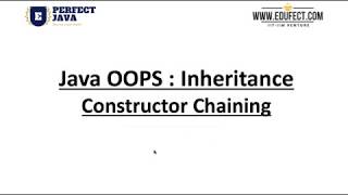 Perfect Java - Lesson H1#4 - Constructor Chaining