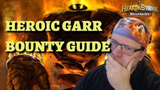 HEROIC Garr bounty guide (Hearthstone Mercenaries Blackrock Mountain PvE)