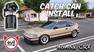 Installing an Evil Energy Oil Catch Can in a Honda CRX