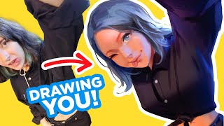DRAWING MY SUBSCRIBERS!! | Quick Portraits Tutorial!
