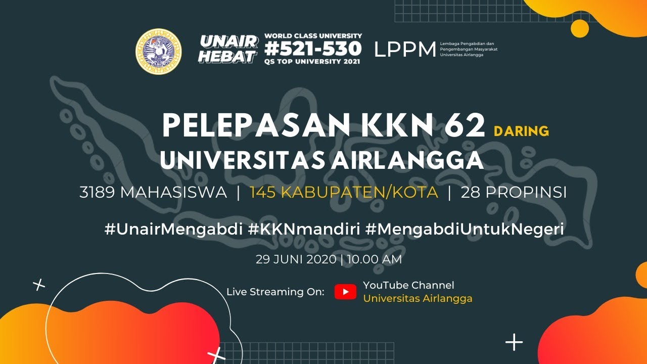 Pelepasan KKN Ke-62 Universitas Airlangga - YouTube