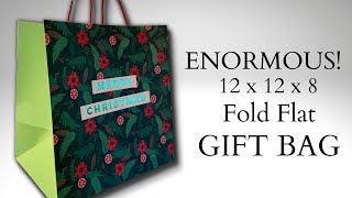 ENORMOUS! Fold Flat Gift Bags 12 x 12 x 8