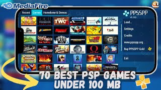 Top 70 Best PSP Games Under 100 MB of 2022 | Top ppsspp Games Highly Compressed low mb