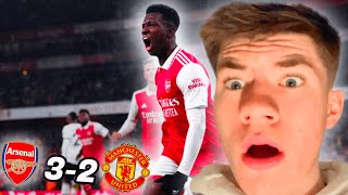 Nketiah  Goal Gives Arsenal Win! | Arsenal 3-2 Man Utd (Reaction)