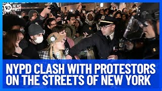 Pro-Palestine Protesters Face Off Against NYPD Riot Squad At Columbia University | 10 News First