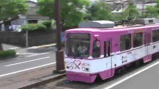 【路面電車動画】鹿児島市電１４　つりかけの音　９５００形