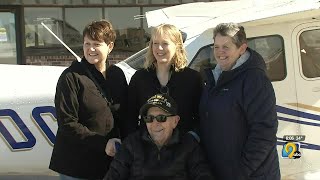 Dubuque Veteran celebrates 100th birthday in the sky