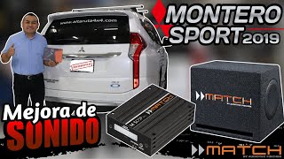 Montero Sport 2019 Amplificador Match 5 DSP Doble Subwoofer Match.