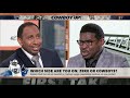 Stephen A. and Michael Irvin get heated about Zeke’s contract holdout with the Cowboys  First Take