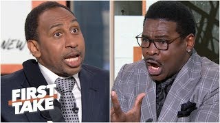 Stephen A. and Michael Irvin get heated about Zeke’s contract holdout with the C
