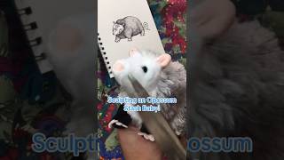 Making an Opossum Stash Baby! #sculpture #artdoll