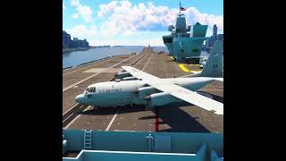 Incredible Dangerous! us C-130 takes off from Aircraft Carrier in NY