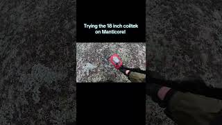 Using the #coiltek 18 inch coil on #minelab #manticore. #metaldetecting