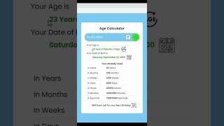 Age Calculator JavaScript Tutorial From Scratch #webdevelopment #coding