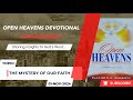 Open Heavens Devotional For Friday 01-11-2024 by Pastor E.A Adeboye (The Mystery of Our Faith)