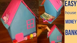 how to make piggy bank/origami piggy bank/money saver/how to make house money bank/Diy piggy bank/