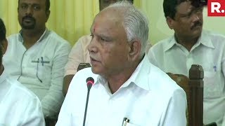 Yeddyurappa's First Press Briefing After Being Sworn In As Karnataka CM