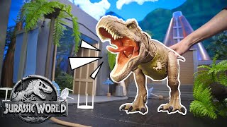Jurassic World: Camp Cretaceous | AVOID the T. REX! GET to the BEACON! | Mattel Action!