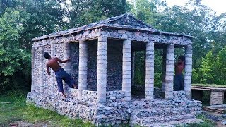 Build Stone Roman Temple By Ancient Skills