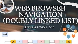 Web Navigation Using Doubly Linked List in Python with Tkinter