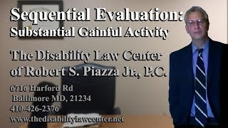 Sequential Evaluation: Substantial Gainful Activity