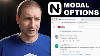 Commenter Found New Dialog Option | NativeScript Modal