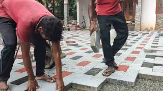 paver block/ interlock laying/ best model/paver block installation