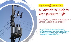 🔴 IS 2026- 1: Power transformers | Part 1: General- Detailed Explanation, Importance of Parameters❗