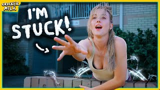 "I'm stuck step-bro!"