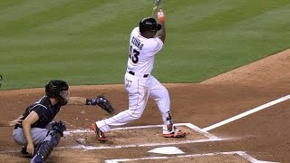 COL@MIA: Ozuna, Stanton combine for three home runs