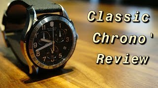 Victorinox Swiss Army Classic Chrono Review/Unboxing at Starbucks (chronograph)