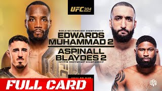 UFC 304 - Edwards vs Muhammad 2 Full Card Preview & Predictions