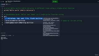 9. String Manipulation Practice || 2. Beginner Printing Text in Python || Python Professional Course