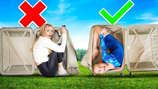 If you can FIT, you WIN! *gymnastics challenge* | Family Fizz