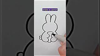 Easy Rabbit Drawing For Kids | Rabbit Art Ideas | Art's Of Munna #shorts #youtubeshorts #art