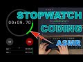 ASMR Programming - Stopwatch App like iOS using JavaScript - No Talking