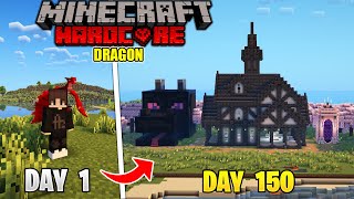 I Survived 150 Days in DRAGON WORLD in Minecraft Hardcore(Hindi)!