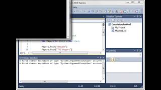 Visual Basic: Stack