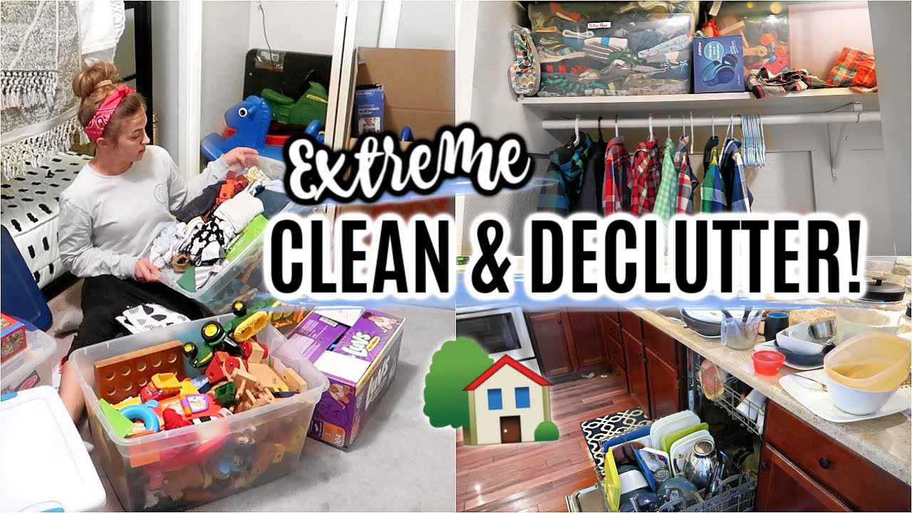 Extreme Clean With Me Decluttering Organizing Motivation