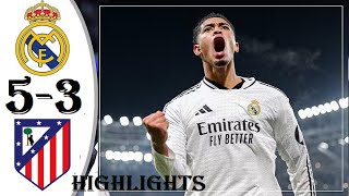 Real Madrid vs atletico madrid | (6-3) | HIGHLIGHTS & All Goals - 2024