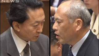 鳩山総理VS舛添氏「普天間」「政治とカネ」で論戦（10/01/26）